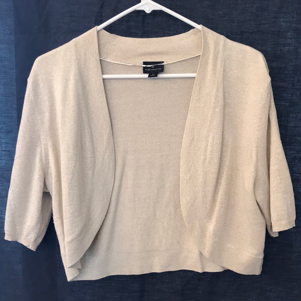 Gold bolero shrug